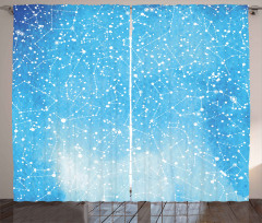 Astronomy Artwork Curtain