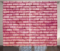 Old Brick Wall Facade Curtain