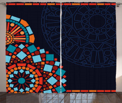 Geometric Mandalas Curtain