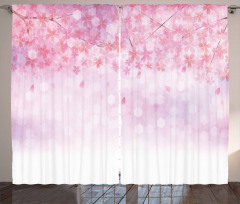 Sakura Bloom Florets Curtain