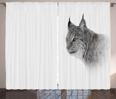 Wild Lynx Norway Curtain