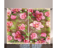 Retro Flora Romance Curtain