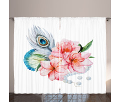 Peony and Peacock Curtain