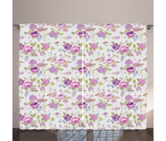 Roses and Violets Curtain