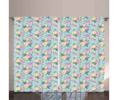 Summer Roses Bridal Curtain