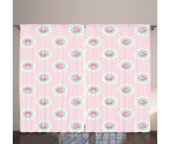 Retro Floral Cabin Curtain