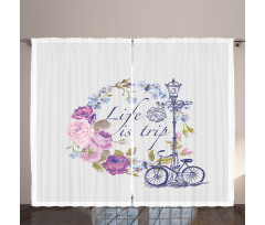 Life is Trip Words Curtain