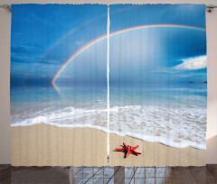 Rainbow Ocean Curtain