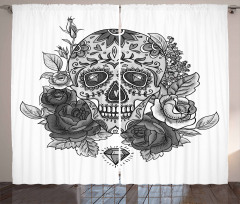 Roses Diamond Shape Curtain