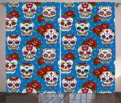 Mexican Retro Dots Curtain