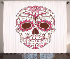 Mexican Ornaments Curtain