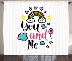 Rainbow Romance Curtain