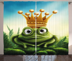 Frog Prince on Moss Stone Curtain