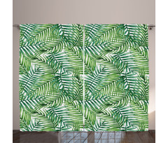 Botanical Wild Palm Trees Curtain