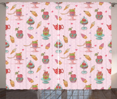 Teapots Cookies Curtain