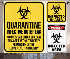 Danger Quarantine Curtain