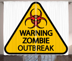 Warning Outbreak Curtain