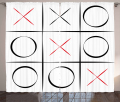 Simplistic Game Pattern Curtain