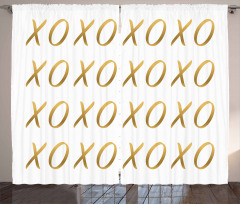 Affection Sincere Love Retro Curtain