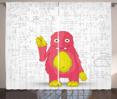 Funny Smart Monster Curtain