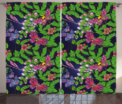 Tropical Vivid Petal Curtain