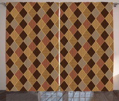 Classic Lozenge Pattern Curtain