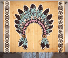 Folkloric Aztec Headband Curtain