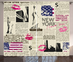 NYC Newspaper Curtain