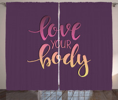 Love Your Body Positive Curtain