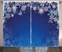 Various Snowflakes Curtain