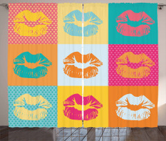 Fashion Kiss Love Design Curtain