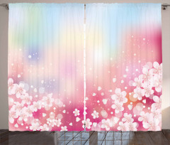 Dreamy Cherry Blossoms Curtain