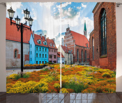 Old City Riga Latvia Curtain