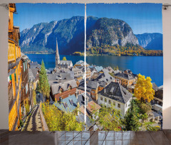 Mountain Village Austria Curtain