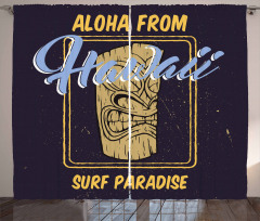 Aloha Hawaiian Curtain