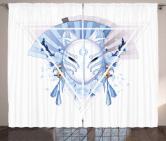 Fox Mask Kitsune Curtain