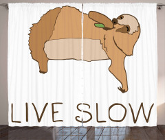 Happy Character Live Slow Curtain