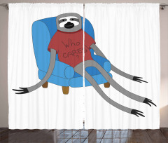 Urban Sloth Who Cares Curtain