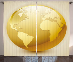 Vivid Earth Sphere Curtain