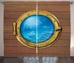 Submarine Chamber Window Curtain