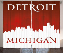 Michigan City Letters Curtain