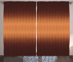 Mosaic Grid Design Curtain