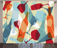 Modern Colorful Art Curtain
