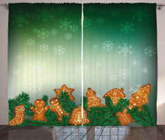 Xmas Cookies Curtain
