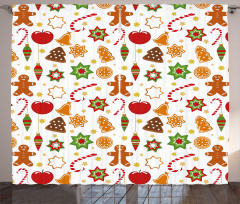 Christmas Graphic Curtain