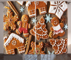 Cookies Snow Curtain