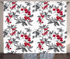 Abstract Botany Garden Curtain