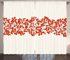 Wild Red Mountain Ashes Curtain