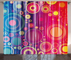 Psychedelic Modern Art Curtain