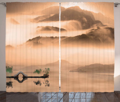 Chinese Lake Landscape Curtain